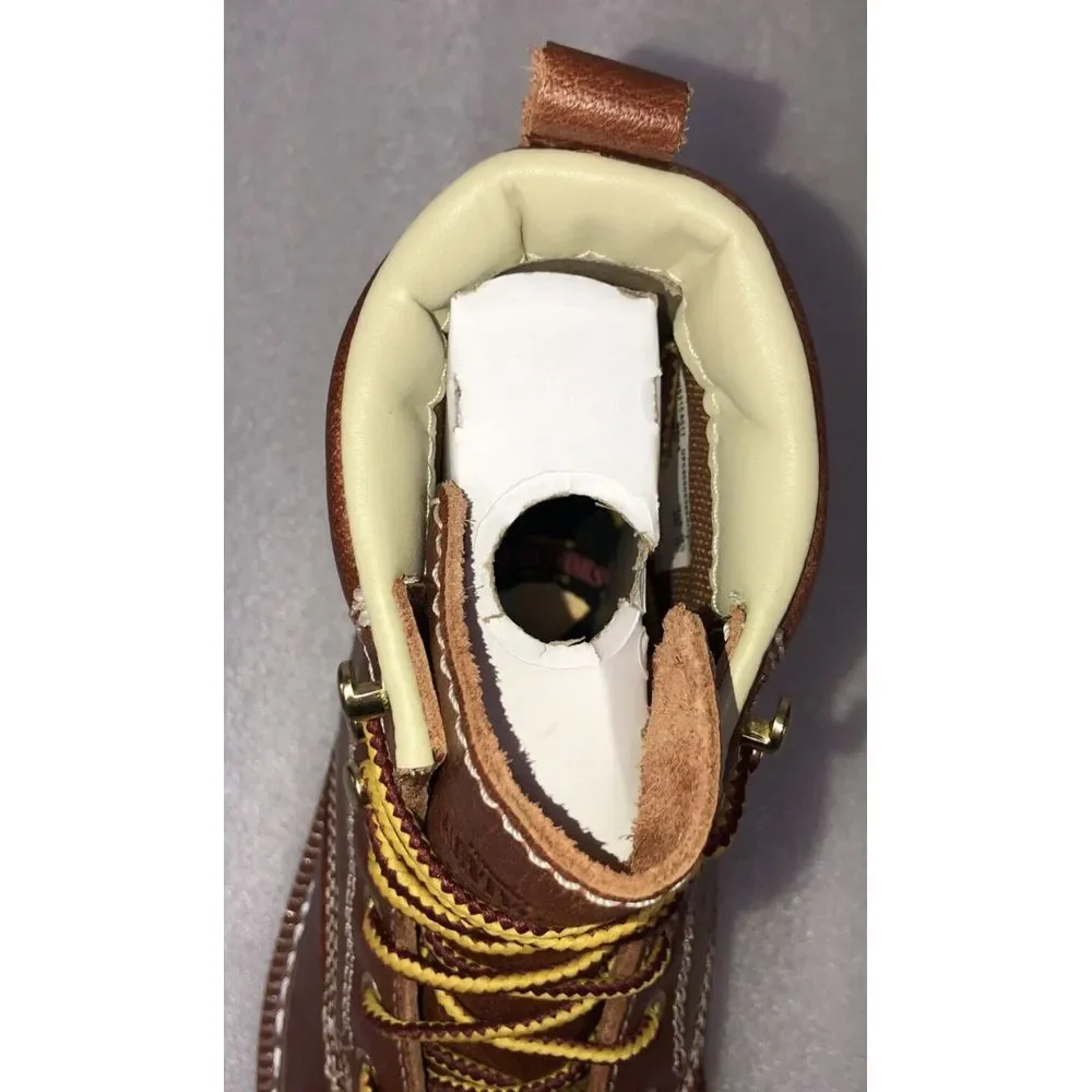 Herman Survivors Oakridge Brown Leather 6" Steel Toe Work Boots Men's Size 7 - Picture 13 of 16